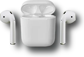 Imagen del premio del primer sorteo, unos Airpods de Apple.